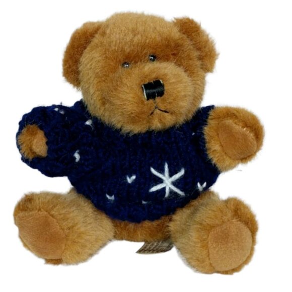HugFun International Brown Teddy Bear Christmas Sweater Plush Stuffed Animal 6" - Picture 1 of 6